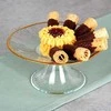 Home Styling Collection Stiklinė tortinė su aukštu padu, 15,5 cm, auksinė