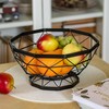 Brunbeste Plieninis vaisių ir daržovių krepšelis Loft juodas