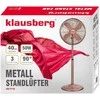 Wentylator Pastatomas grindų ventiliatorius 40 cm 50 W vario Klausberg