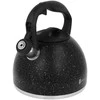 Virdulys na gaz plieno su gwizdkiem indukcija 2.7L juoda matinė marmurek BRUNBESTE BB-2443