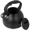 Virdulys na gaz plieno su gwizdkiem indukcija 2.7L juoda matinė diament BRUNBESTE BB-2468