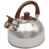 Plieninis virdulys su švilpuku, tradicinis, dujinės indukcijos, 2,5 l, sidabrinis, BRUNBESTE BB-2268