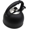 Plieninis virdulys su švilpuku, tradicinis, dujinė indukcinė viryklė, 2,5 l, matinės juodos spalvos, BRUNBESTE BB-2362