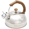 Plieninis virdulys su švilpuku, tradicinė indukcinė viryklė, 2,5 l, medine rankena, BRUNBESTE BB-2270