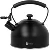 Virdulys plieno su gwizdkiem tradycyjny indukcija 2.2L juoda matinė BRUNBESTE BB-2462