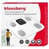 Virtuvinės svarstyklės Svarstyklės Elektroninės vonios svarstyklės su kūno sudėties analizatoriumi, baltos, Klausberg, kb-7855