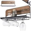 Home Styling Collection BISTROT Metalo taurės laikiklis sieninis 48x12x20 cm