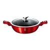 WOK CASSER GRANITE 32CM 4,9L BERLINGER HAUS METALLIC LINE BURGUNDY BH-1264-N
