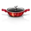 WOK CASSER GRANITE 32CM 4,9L BERLINGER HAUS METALLIC LINE BURGUNDY BH-1264-N