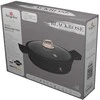 WOK Puodas NISKI Z POWŁOKĄ TYTANOWĄ 4.2L 28CM BERLINGER HAUS Juodas ROSE BH-1455