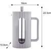 ZAPARZACZ DO HERBATY KAWY SZKLANY FRENCH PRESS 1000 ML PILKA KLAUSBERG KB-7752