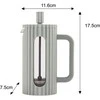 ZAPARZACZ DO HERBATY KAWY SZKLANY FRENCH PRESS 350 ML Žalias KLAUSBERG KB-7745