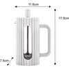 ZAPARZACZ DO HERBATY KAWY SZKLANY FRENCH PRESS 350 ML KREMOWY KLAUSBERG KB-7743