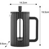 ZAPARZACZ DO HERBATY KAWY SZKLANY FRENCH PRESS 600 ML JUODA KLAUSBERG KB-7746