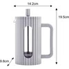 ZAPARZACZ DO HERBATY KAWY SZKLANY FRENCH PRESS 600 ML PILKA KLAUSBERG KB-7747