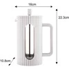 ZAPARZACZ DO HERBATY KAWY SZKLANY FRENCH PRESS 1000 ML KREMOWY KLAUSBERG KB-7753