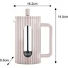 ZAPARZACZ DO HERBATY KAWY SZKLANY FRENCH PRESS 600 ML BEŻOWY KLAUSBERG KB-7749