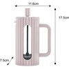 ZAPARZACZ DO HERBATY KAWY SZKLANY FRENCH PRESS 350 ML BEŻOWY KLAUSBERG KB-7744