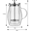 ZAPARZACZ DO KAWY/HERBATY 0,35L FRENCH PRESS KLAUSBERG KB-7682
