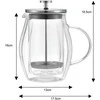 ZAPARZACZ DO KAWY/HERBATY 0,60L FRENCH PRESS KLAUSBERG KB-7683