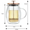 Klausberg ZAPARZACZ TŁOKOWY DO KAWY/HERBATY TERMICZNY 600ml KLAUSBERG KB-7722
