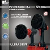 Profesionalus valymo šepetys Premium Drill 2 in 1 - ypač kietas, juodas, 15 cm