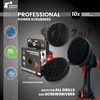 Profesionalus valymo šepetys Premium Drill 2 in 1 - ypač kietas, juodas, 15 cm