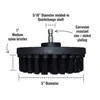 Profesionalus valymo šepetys Premium Drill 3vnt.- ypač kietas, juodas, 13 cm