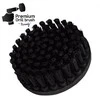 Profesionalus valymo šepetys Premium Drill 3vnt.- ypač kietas, juodas, 13 cm