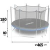15 pėdų / 465 cm sodo batutas su vidiniu tinklu ir kopėčiomis „Neo-Sport“