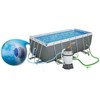Stovas prie baseino 412 cm x 201 cm x 122 cm POWER STEEL BESTWAY