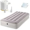 Pripučiamas miegamasis čiužinys 191x99x30 cm vienvietis su USB pompa INTEX 64177