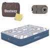 „Bestway 2“ asmens patogus karalienės čiužinys 203x152x36cm įmontuotas siurblys 6712y
