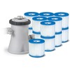 Baseino filtro pompa 1250L/h INTEX 28602 / 29007 + 13 filtrų!