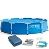 Intex Karkasinis sodo baseinas, apvalios formos, 4485 litrų talpos, lengvai surenkamas baseinas, vasaros lauko baseinas
