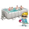 "Pool Power Steel" 404 x 201 x 100 cm BESTWAY