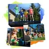 8 pėdų / 252 cm sodo batutas su vidiniu tinklu ir kopėčiomis „Neo-Sport“