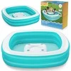Baseinas 218x218x48cm + BESTWAY plaukiojantis stalas