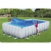 Bestway Baseino uždangalas Flowclear, mėlynas, 703x336cm, stačiakampis