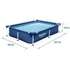 Stačiakampis karkasinis baseinas 221x150x43 cm 16 viename Bestway 56401N