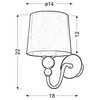 Candellux sieninis šviestuvas