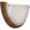 Sieninis šviestuvas Candellux 1030 Plafonas 1/2 Wood Standard 1X60W E27 Ąžuolas