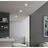 Pakabinamas šviestuvas Candellux SS-22 CH/TR+WH GU10 50W+LED SMD 2 1W Baltas 230V Chromuotas ŠVIESUS PAKABALIS. Kvadratas STIKLAS SKAIDRUMAS