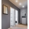 Pakabinamas šviestuvas Candellux SSP-26 CH/TR+WH 10W LED 230V ŽIEDAS LED Baltas ŠVIESOS PAKABAMAS APVALUS Žvakė STIKLAS SKAIDRIMAS