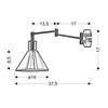 Candellux Sieninis šviestuvas 5521-75444