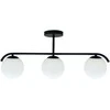 Lubinis šviestuvas Candellux AMADEO celiling Lempa juodas 3x40W E14 lampshade baltas