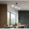 Lubinis šviestuvas Candellux AMADEO celiling Lempa juodas 3x40W E14 lampshade baltas