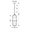 Candellux Pakabinamas šviestuvas Cordel, chromas, 2x20W, G9, baltos spalvos gaubtas