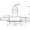 Candellux SOC-01 CH GU10 50W 230V DOWN LIGHT RUND