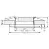 Pakabinamas šviestuvas Candellux SSP-22 CH/TR+BL 8W LED 230V ŽIEDAS LED MĖLYNAS ŽEMYNAS ŠVIESUS PAKABAMAS Kvadratinis STIKLAS